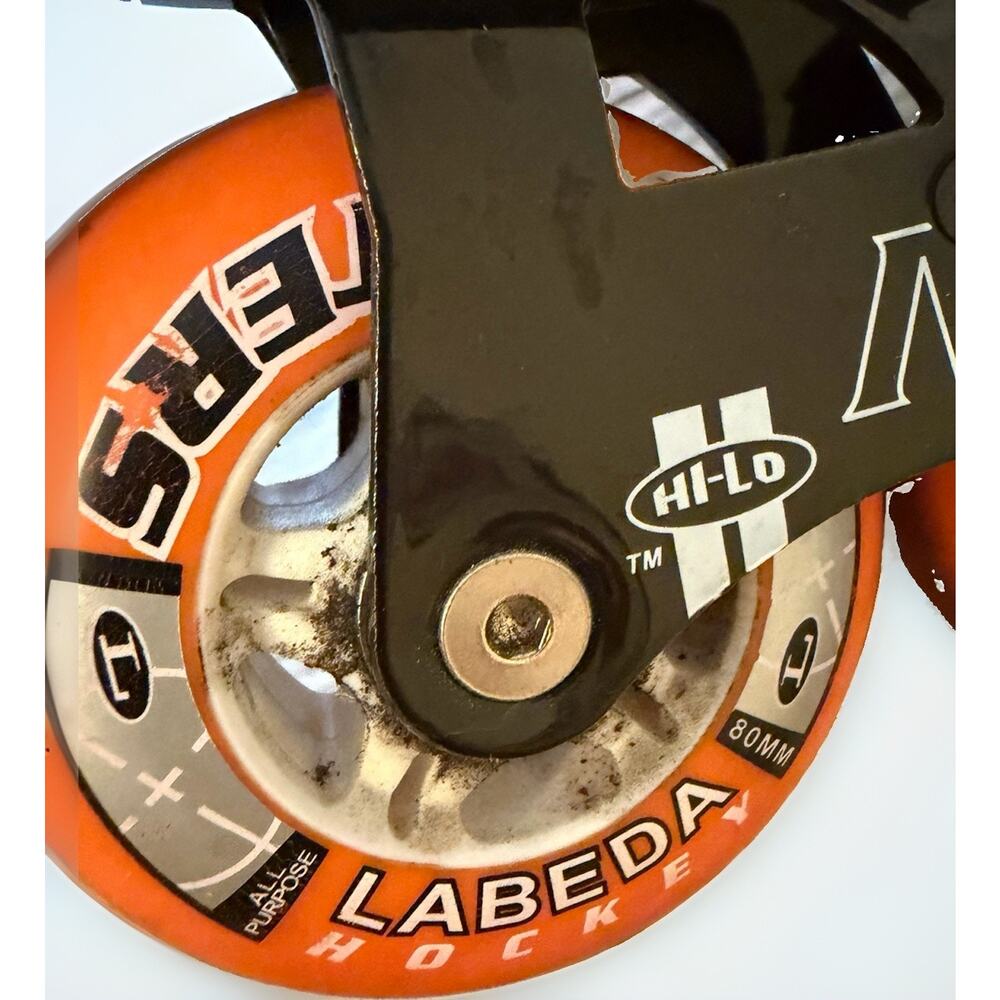 MiISSION Inline Skates Men’s Size 10 Black & Silver Orange Wheels 3798/C - Picture 13 of 14